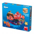 Dino Drevené obrázkové kocky Disney Nemo, 12 kociek