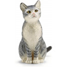 Schleich Farm World Mačka sivá sediaca, 1ks