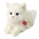 Teddy Hermann Plyšová mačka biela ležiaca, 20cm
