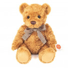 Teddy Hermann Plyšový medveď sediaci orieškovohnedý, 32cm brumčiaci