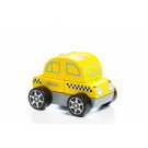 Cubika Drevené skladacie autíčko taxík