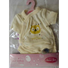 Antonio Juan Oblečenie pre bábiku bodičko pre bábätko, 40-42cm žltá sovička
