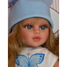 Asivil Realistická bábika Sabrina, 40cm v modrom