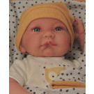 Antonio Juan Látková bábika bábätko Nico, 40cm v žltom