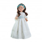 Paola Reina Las Reinas Multikĺbová bábika Lidia v bielom, 60cm Prvé prijímanie 2019