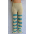 Paola Reina Las Amigas Pančuchy pruhované svetložlté-modré, 32cm