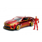 Jada Marvel Diecast Model 1/24 Iron Man & 2016 Chevrolet Camaro s figúrkou Ironman