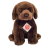 Teddy Hermann Plyšový psík Labrador, 25cm tmavohnedý