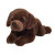 Teddy Hermann Plyšový psík Labrador, 32cm tmavohnedý ležiaci