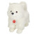 Teddy Hermann Plyšový psík Trpazličí špic biely, 35cm