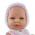 Marina & Pau Realistické bábätko dievčatko, 45cm v bielej čiapočke