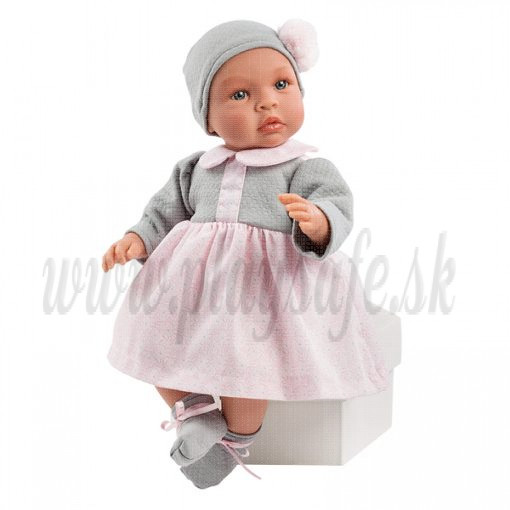 Asivil Baby Doll Soft Body Lea, 46cm in grey