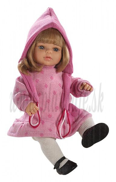 Berjuan Soft Doll Laura blonde in Pink, 40cm