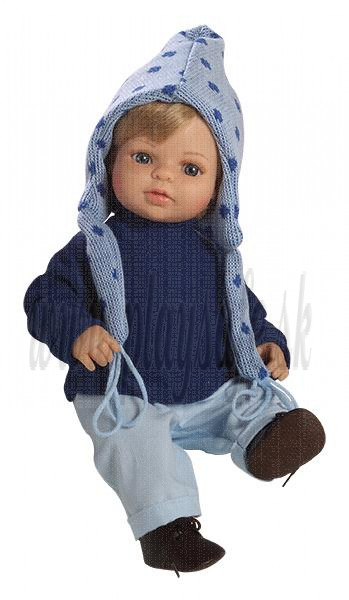 Berjuan Soft Doll Laura blonde in Blue, 40cm