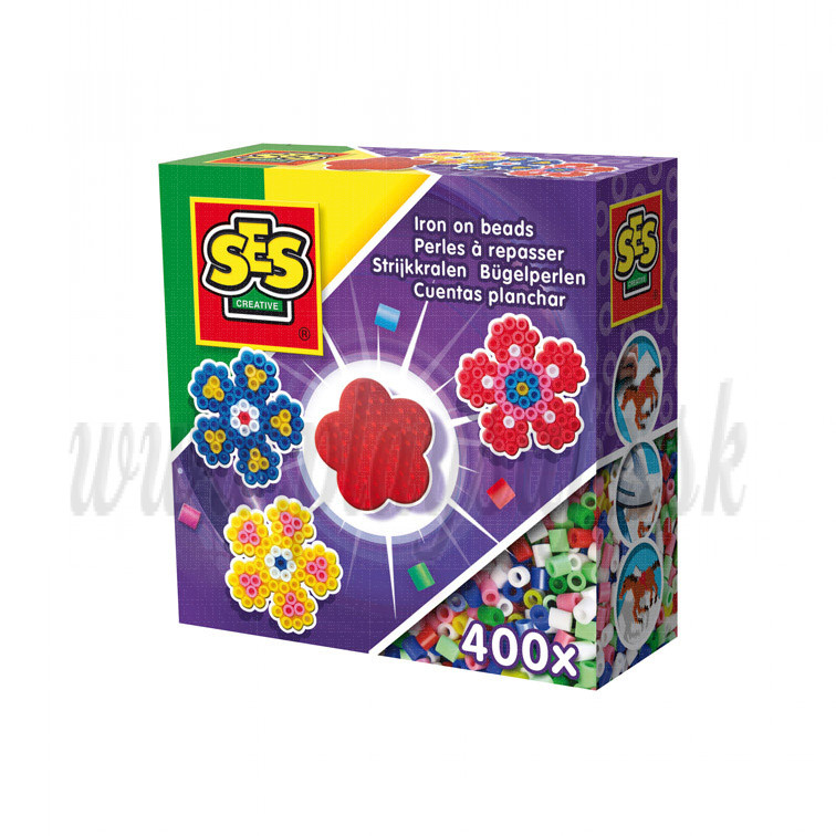 SES Creative Iron On Beads Flower Mini Set