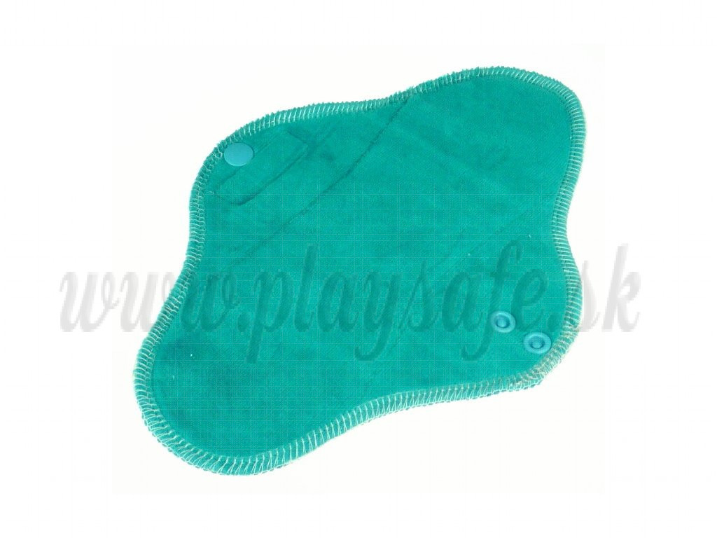 Anavy Menstrual Pads Mini PUL cotton velour emerald / white