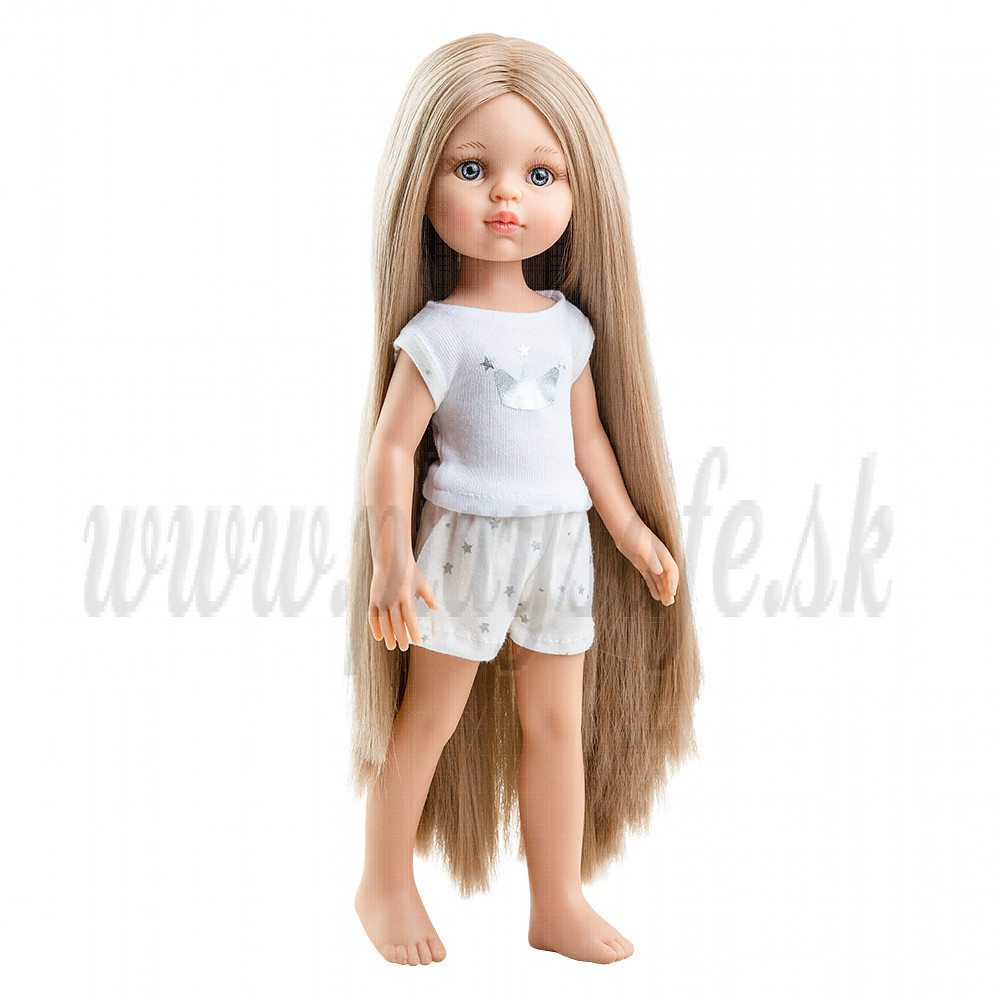 Paola Reina Las Amigas Doll Carla 2021, 32cm Pajamas extra long hair