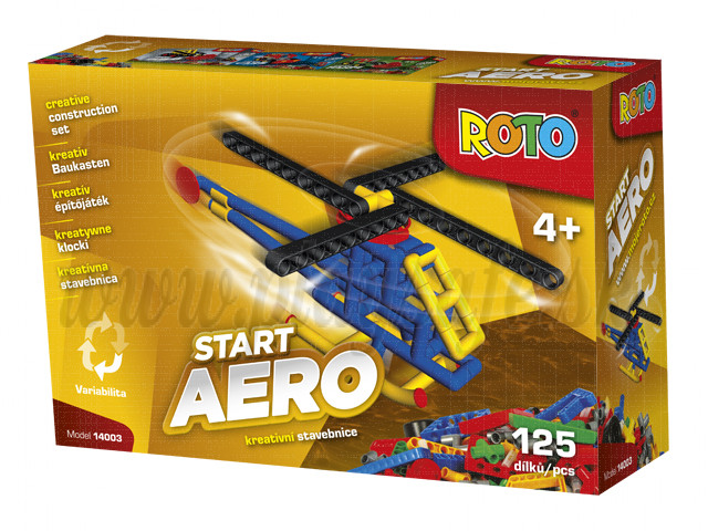 Efko ROTO Construction Set Helicopter, 125 pieces