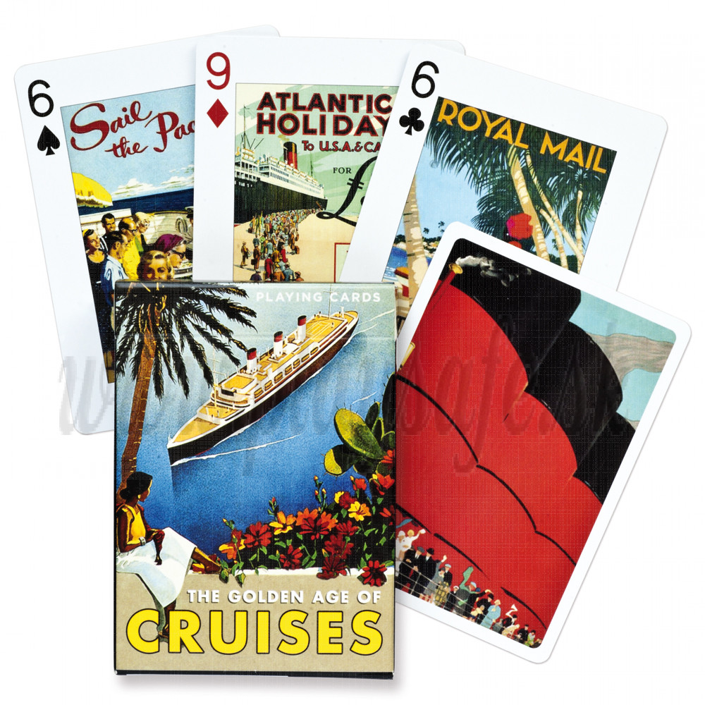 Piatnik Playing Cards The Golden Age Of Cruises Single Deck