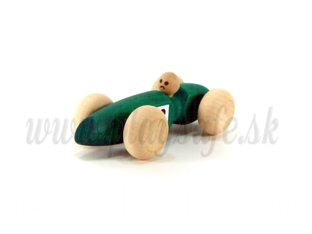 Giggly Wooden Race Car green