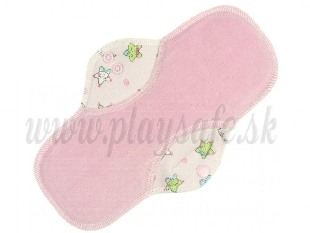 Anavy Menstrual Night Pads Fleece cotton velour little star / blue