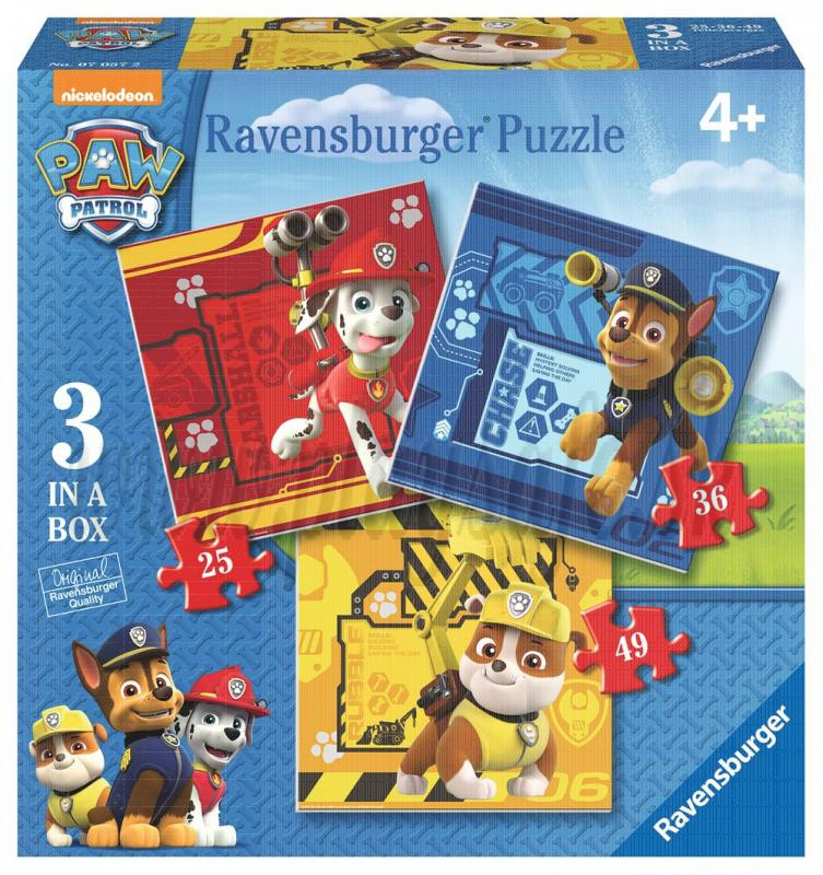 Ravensburger Puzzle Paw Patrol 3in1