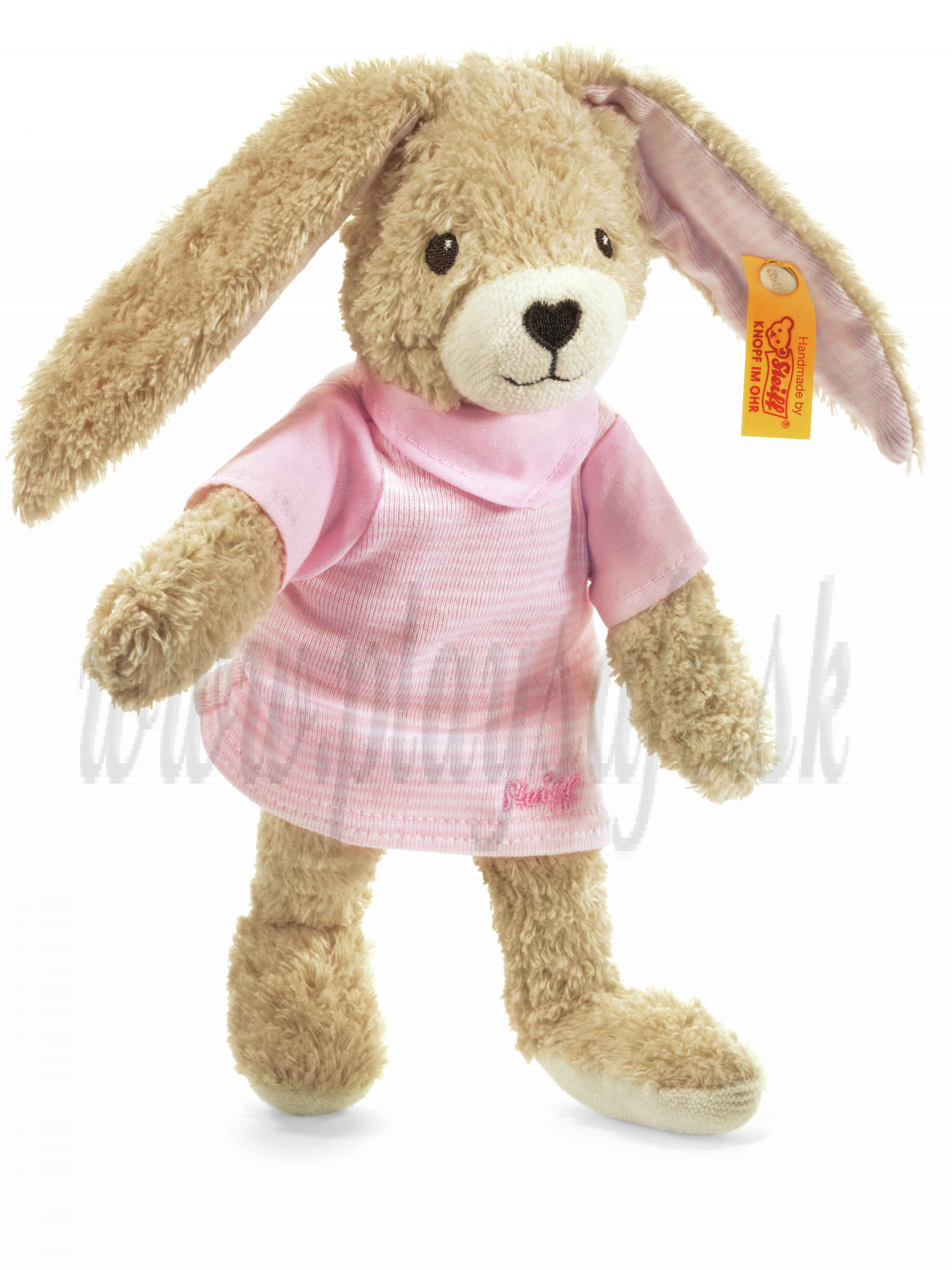 Steiff Rabbit Hoppel organic cotton, 20cm pink