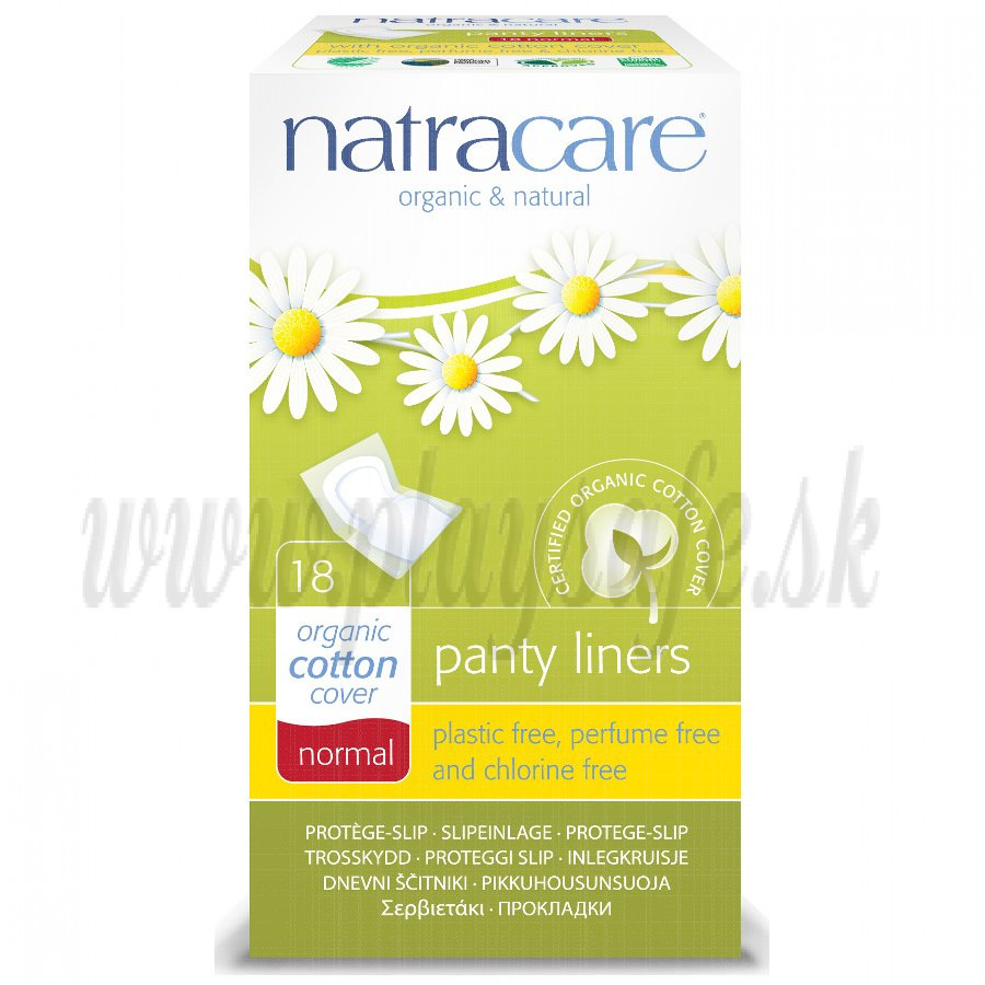 Natracare Organic Cotton Panty Liners Normal, 18 Pieces