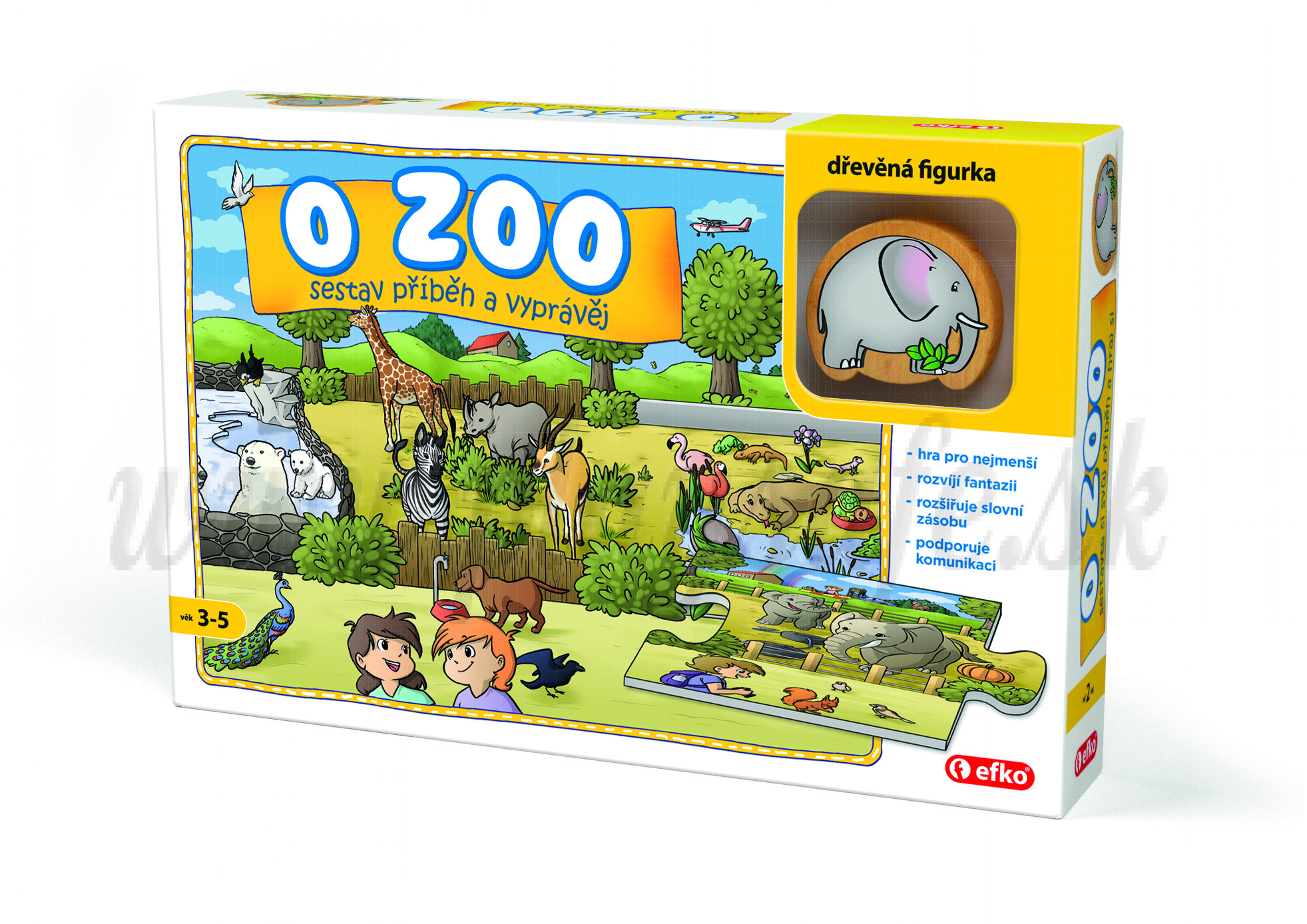 Efko Puzzle Game In Zoo, 9 pieces