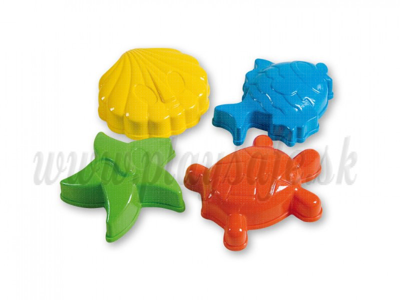 Androni Giocattoli Sand Moulds Sea Creatures, 4 pieces