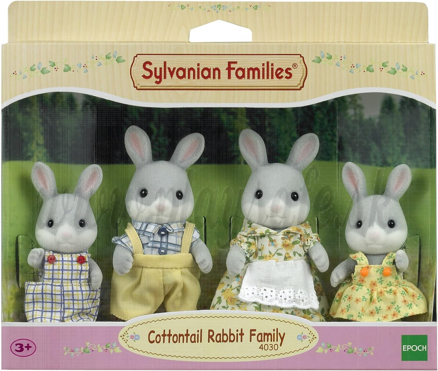 Sylvanian Families 4030 Cottontail Rabbit Family Figurines