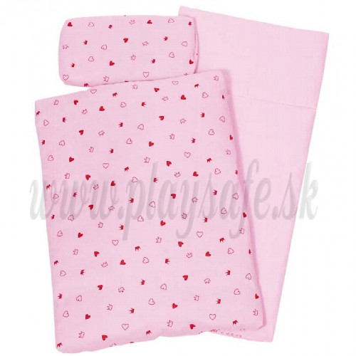 Goki Bedding Set For Dolls, Pink