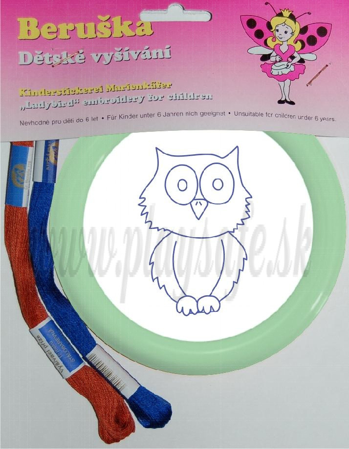 Beruska Kids' Embroidery Set Small Owl