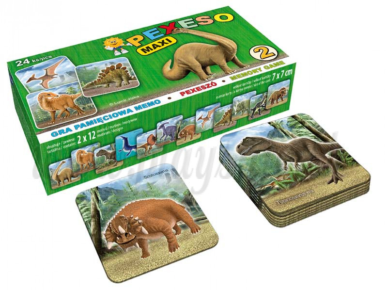 MPF Children Memory MAXI Dinosaurs, 24 pieces