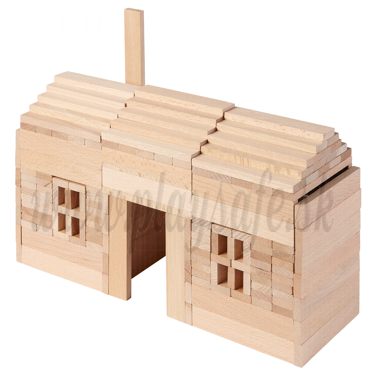 Goki Wooden Building Bricks Nature, 200 pieces