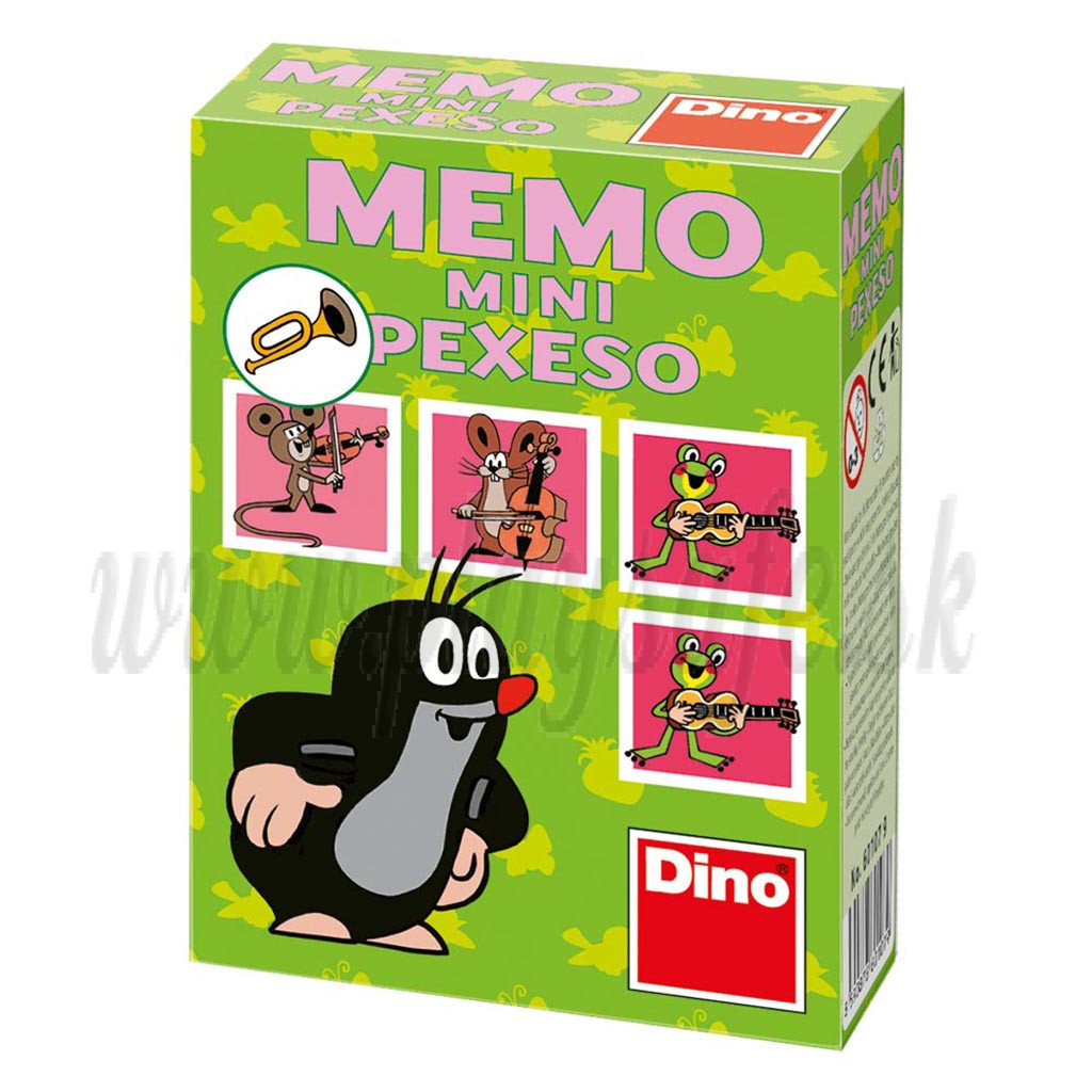 Dino Children Memory Mini Little Mole and friends green, 24 pieces