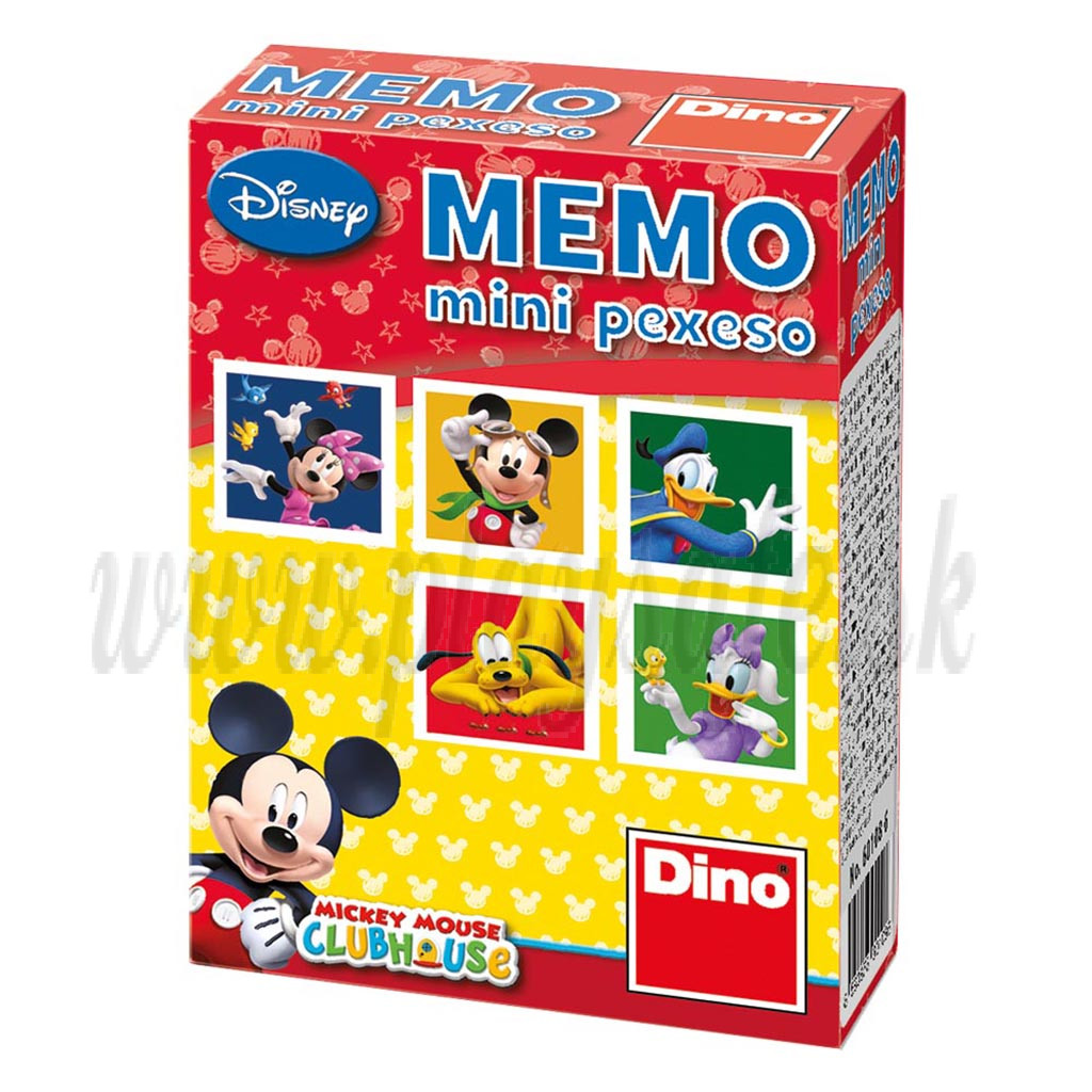 Dino Children Memory Mini Disney Mickey Mouse, 24 pieces