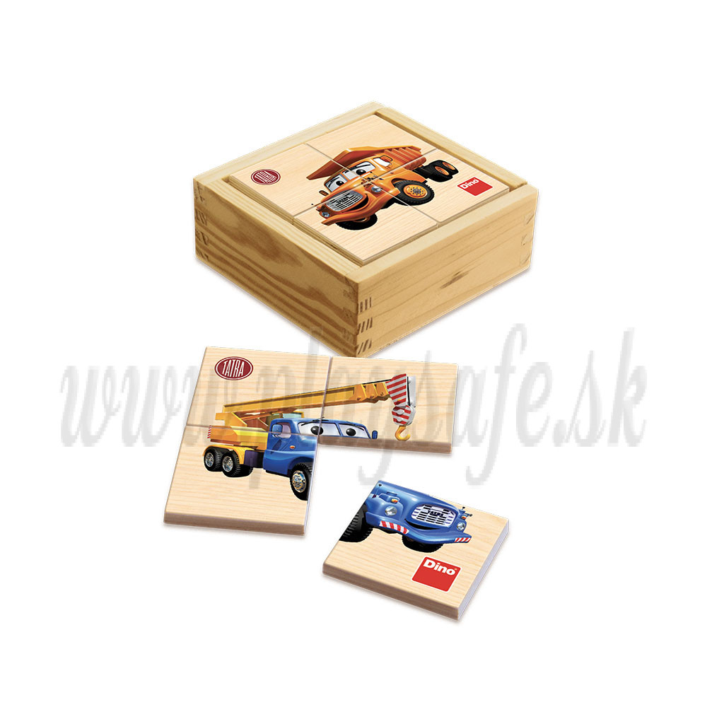 Dino Wooden Baby Puzzle Tatra, 6x4pieces