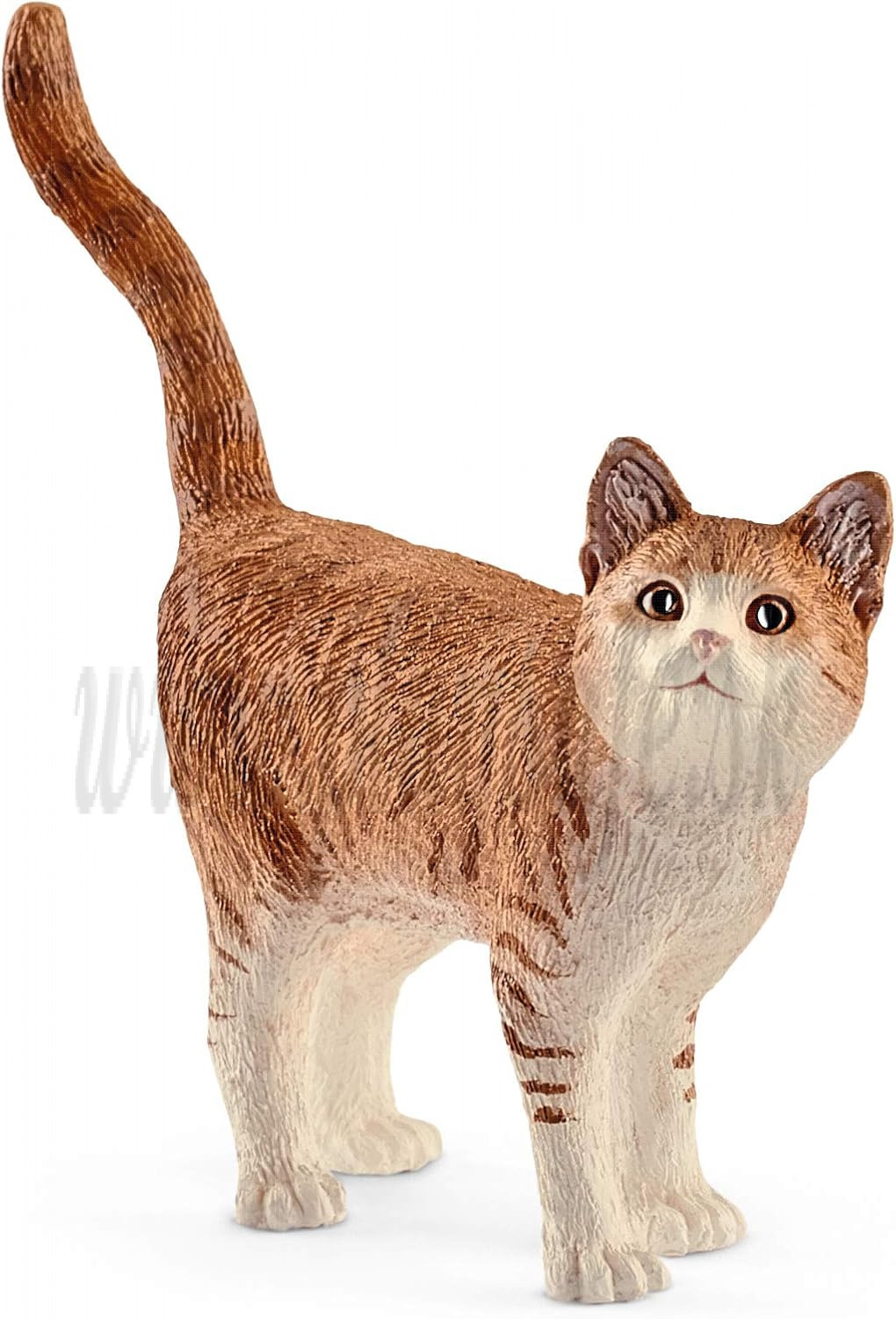Schleich Farm World Cat Standing Orange Animal Toy Figure 
