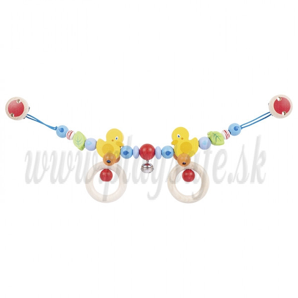 Heimess Pram Chain with Clips Duck, 40cm