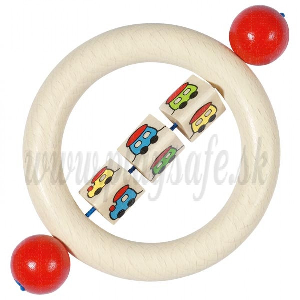 Heimess Wooden Touch Ring Rattle Train