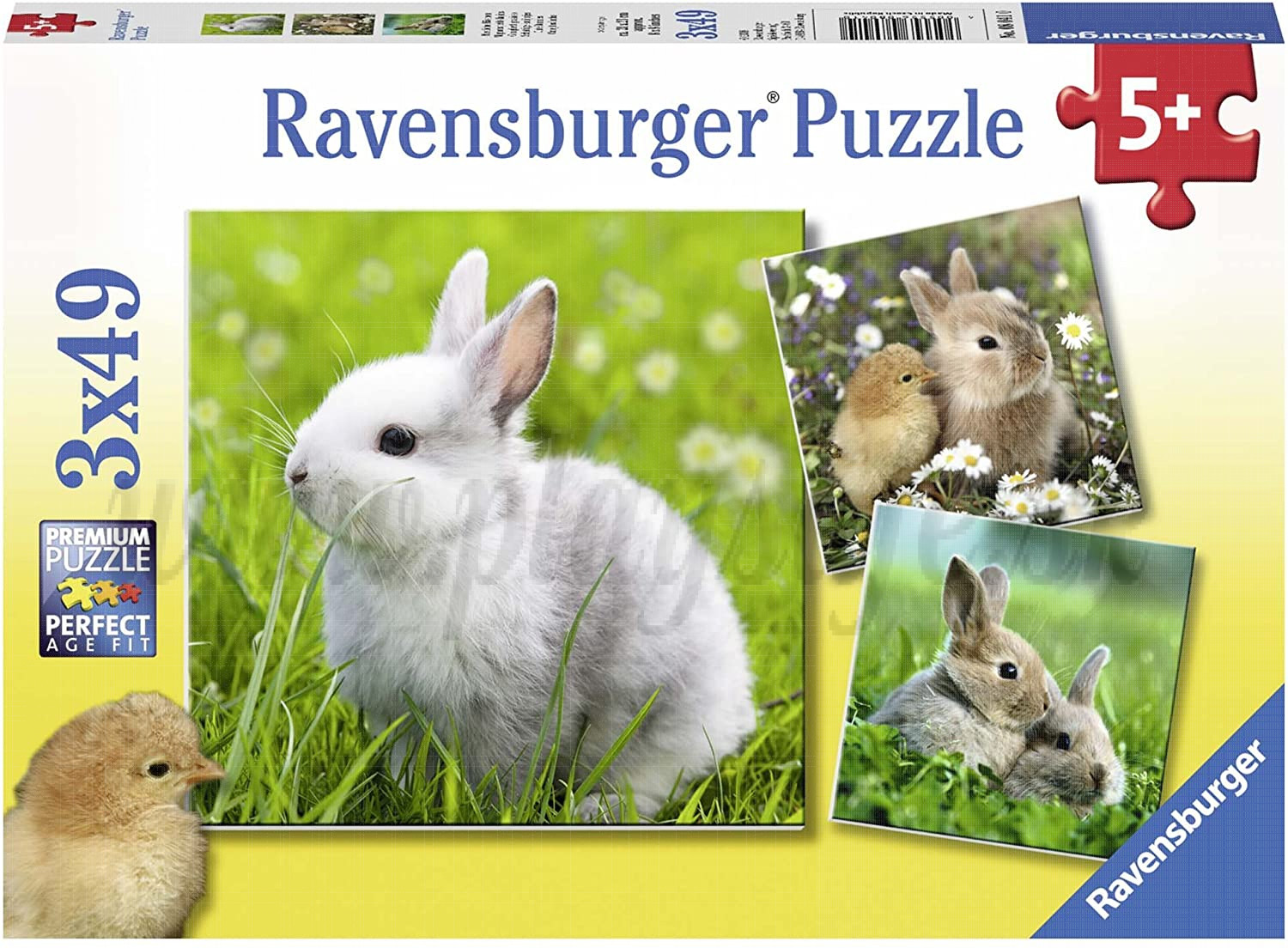 Ravensburger Puzzle Cute Bunny 3x49