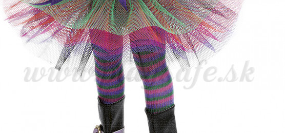 Paola Reina Las Amigas Tights rosa striped, 32cm