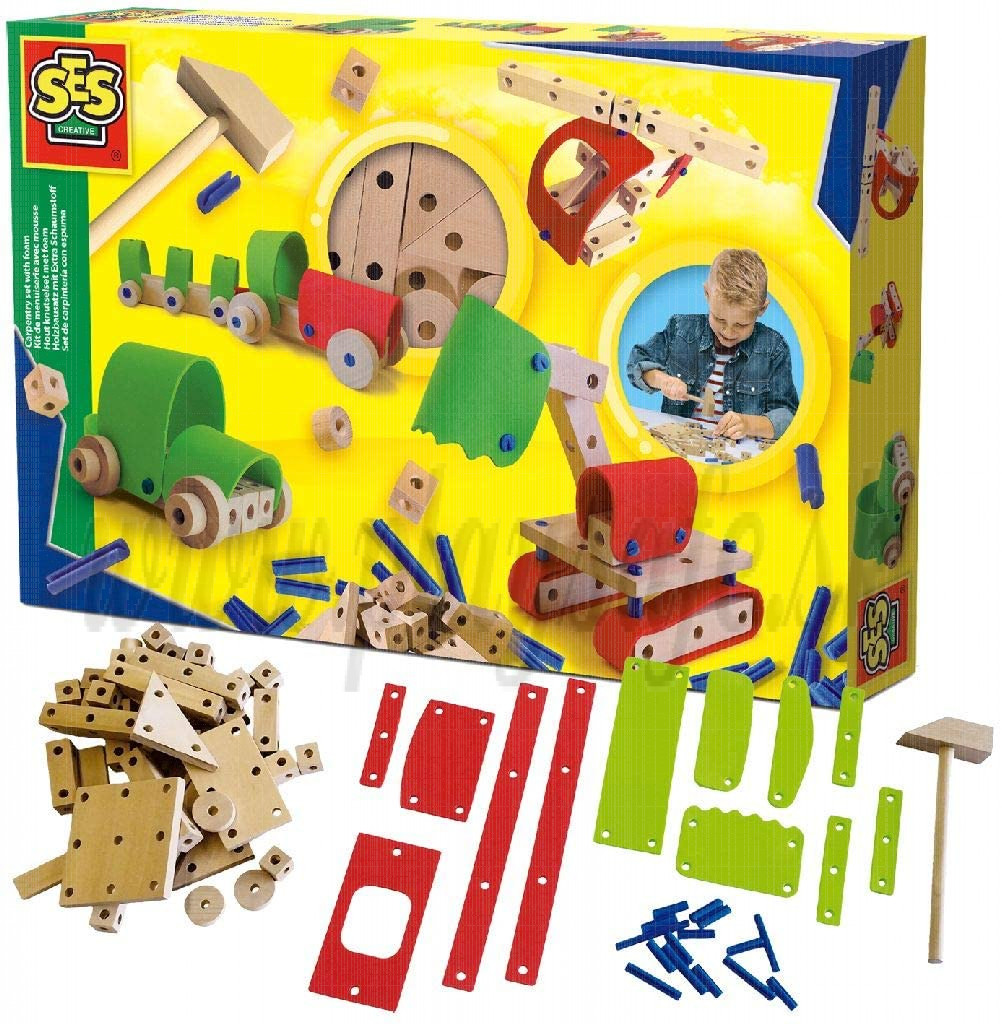 SES Creative Wooden Construction Set