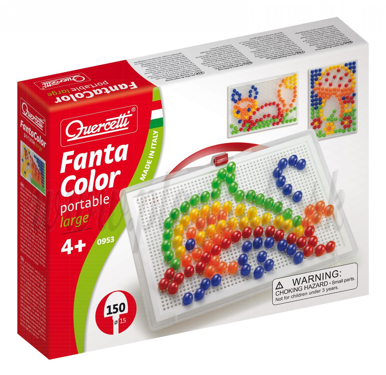 Quercetti 0953 Fantacolor Portable, 150 Pieces