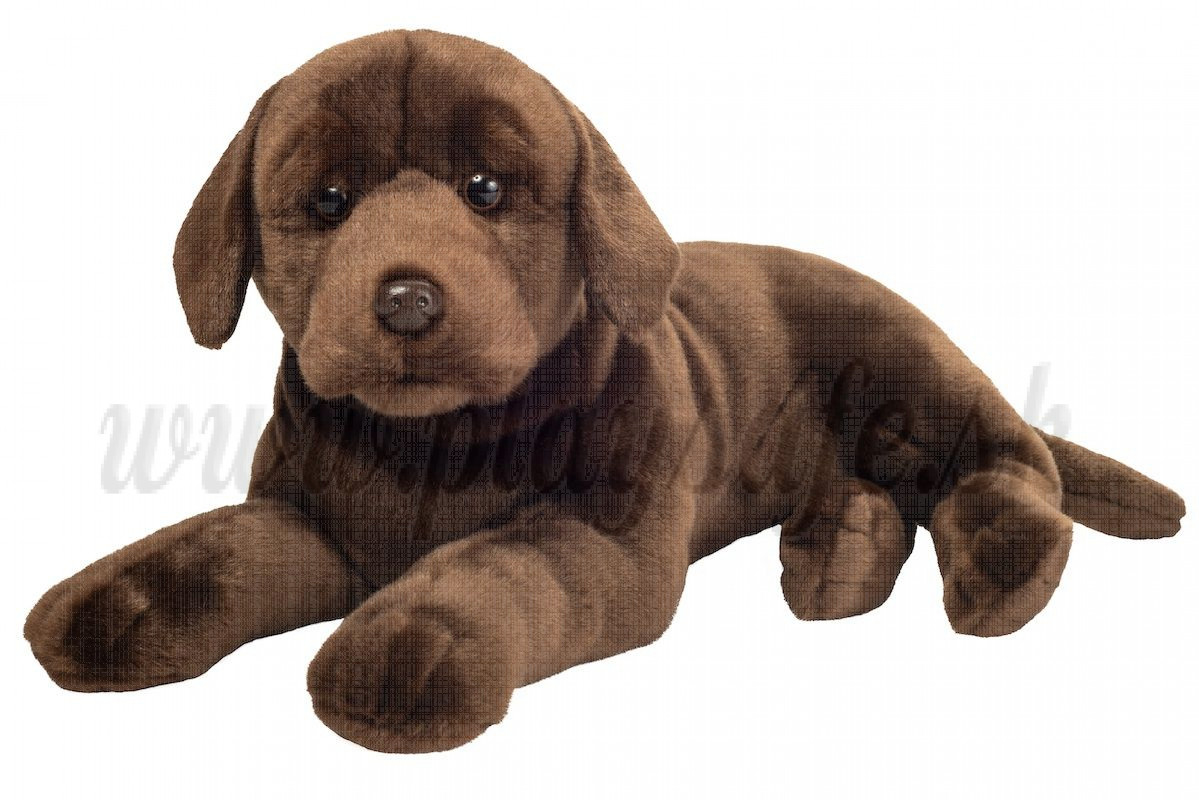 Teddy Hermann Soft toy Labrador, 50cm dark brown