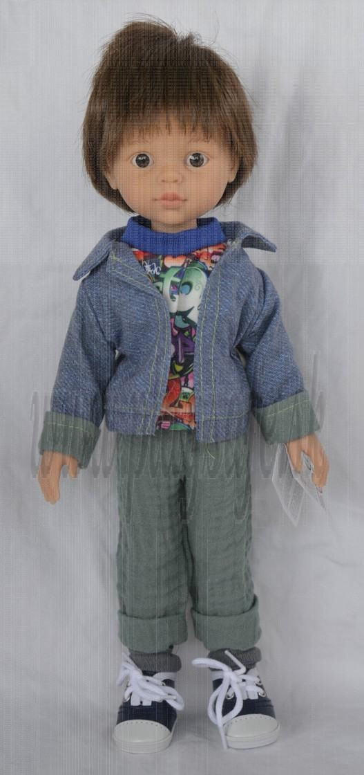 Paola Reina Las Amigas Doll Luis 2025, 32cm brown hair