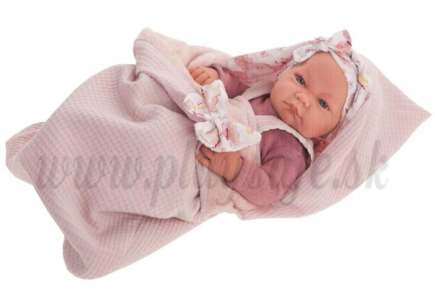 Antonio Juan Nica Baby Girl Doll, 42cm in sleeping bag