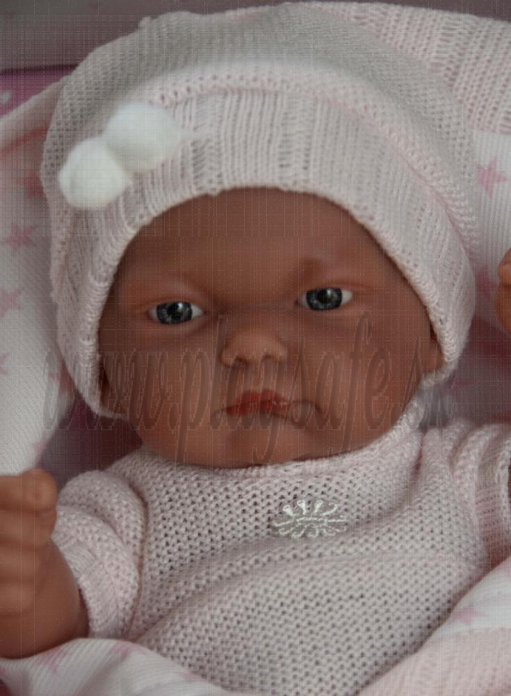 Antonio Juan Pitu Mantita Baby Girl Doll, 26cm in