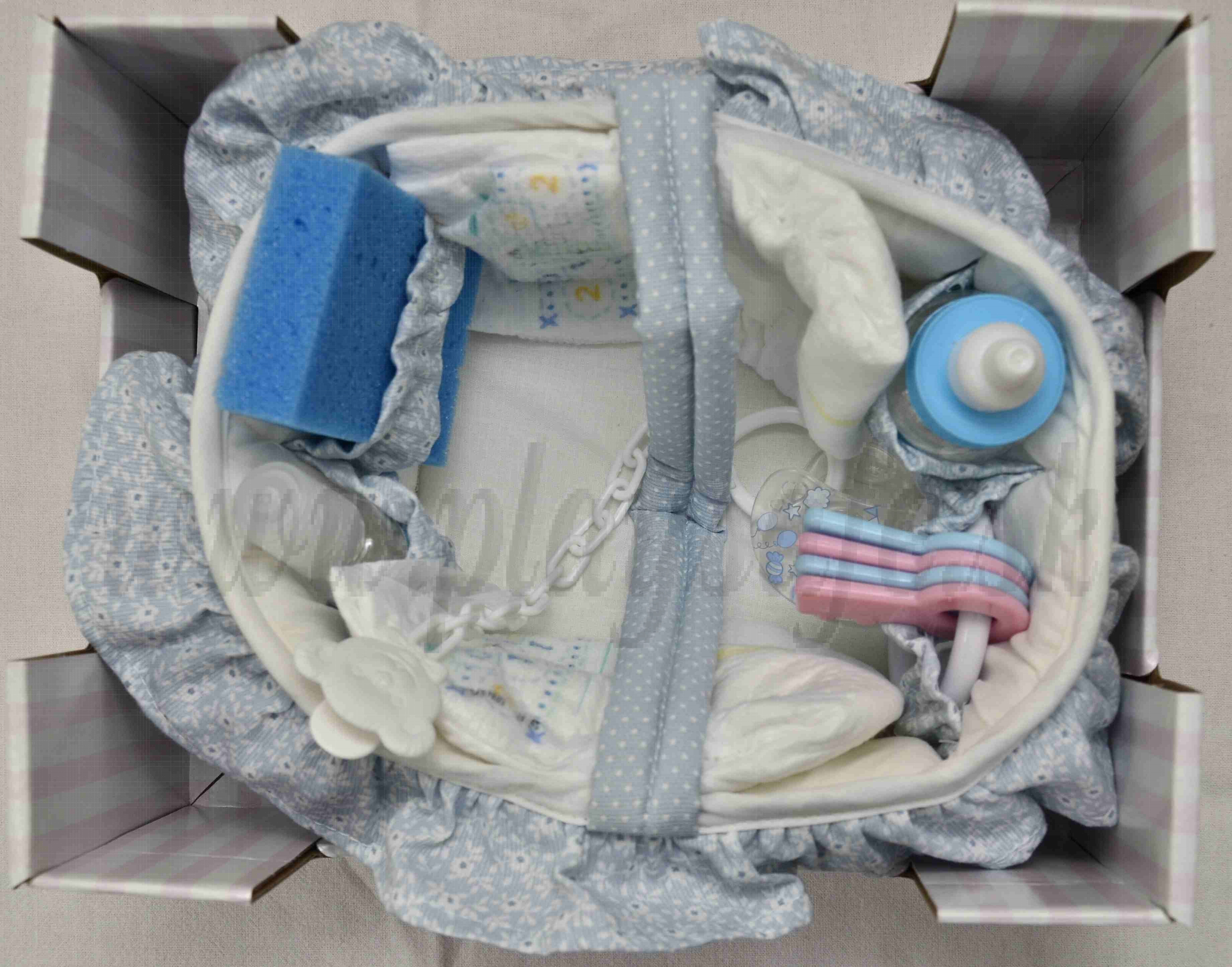 Antonio Juan Baby Doll Accessories Set 40-42cm basket blue